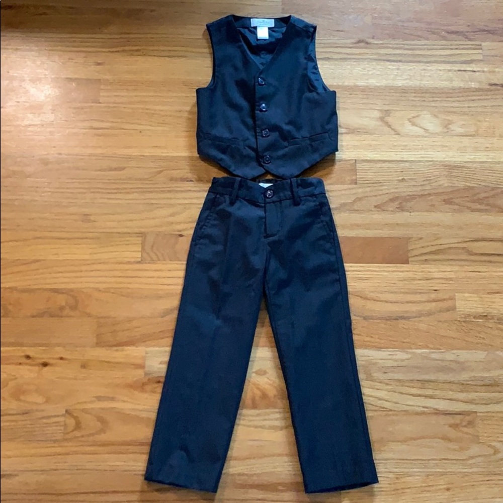 Janie and Jack Navy blue suit.